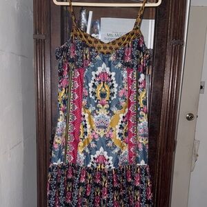 Anthropologie Faux-Suede Midi Dress